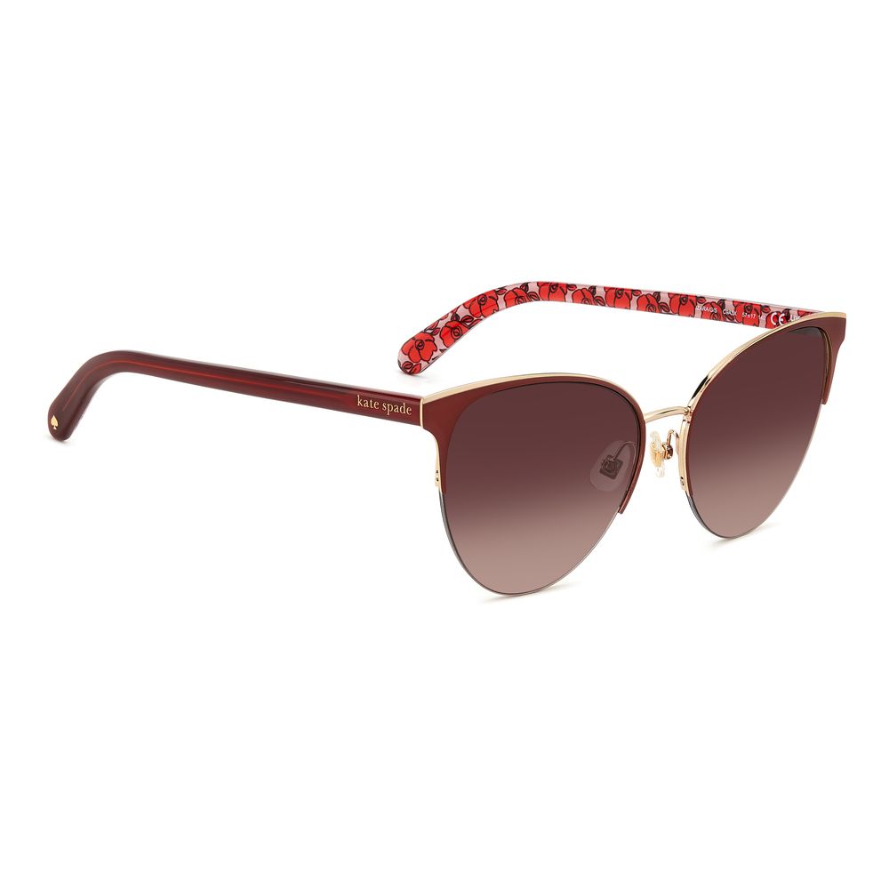 Kate Spade Red Metal Sunglasses by Kate Spade