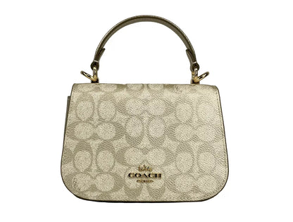 Sac à bandoulière COACH Lysa Champagne Doré