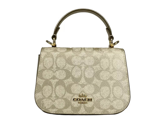 Sac à bandoulière COACH Lysa Champagne Doré