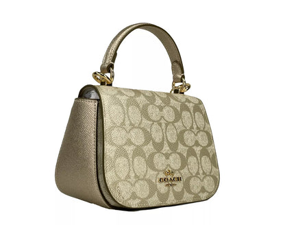 Sac à bandoulière COACH Lysa Champagne Doré