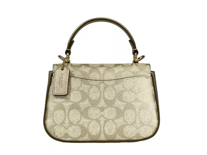 Sac à bandoulière COACH Lysa Champagne Doré