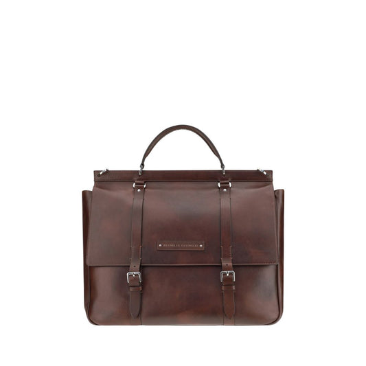 Sac de voyage en cuir Brunello Cucinelli
