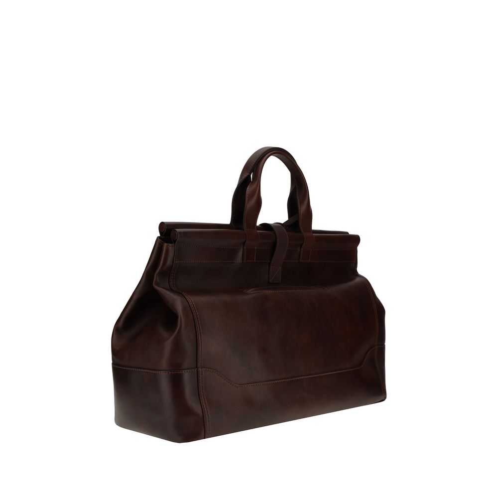 Sac de voyage en cuir Brunello Cucinelli