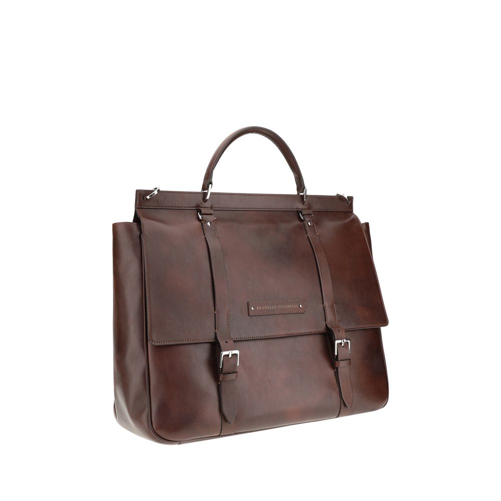 Sac de voyage en cuir Brunello Cucinelli