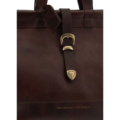 Sac de voyage en cuir Brunello Cucinelli