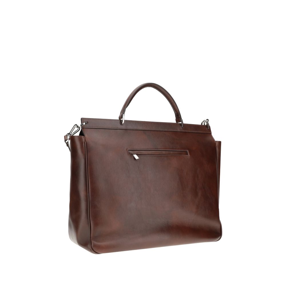 Sac de voyage en cuir Brunello Cucinelli