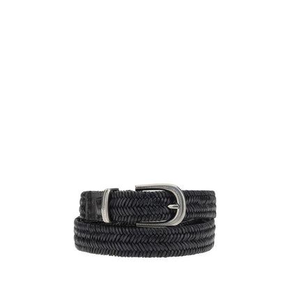 Ceinture en cuir extensible tressé Brunello Cucinelli