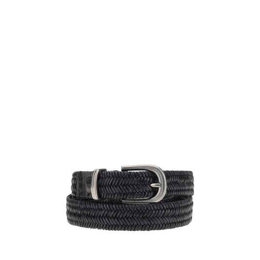 Ceinture en cuir extensible tressé Brunello Cucinelli