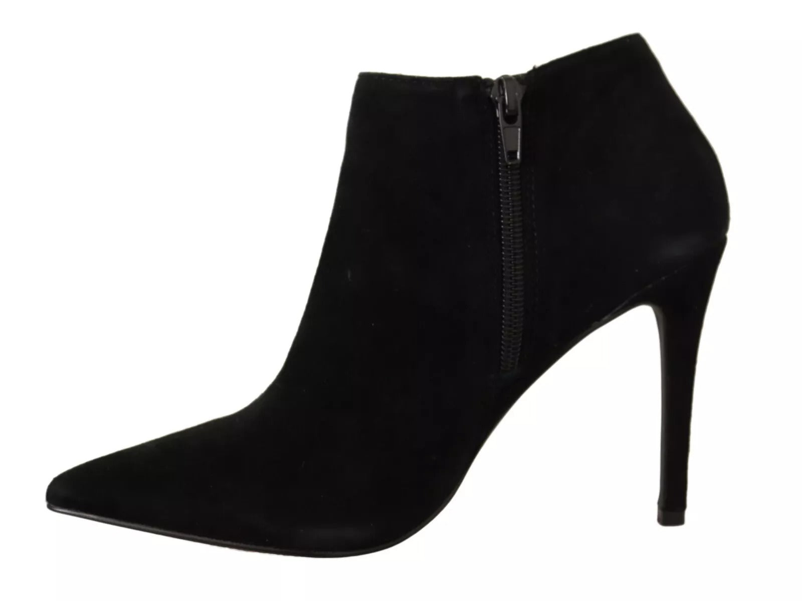 Steve Madden Black Suede Leather Stiletto Heels Boots Shoes by Steve Madden