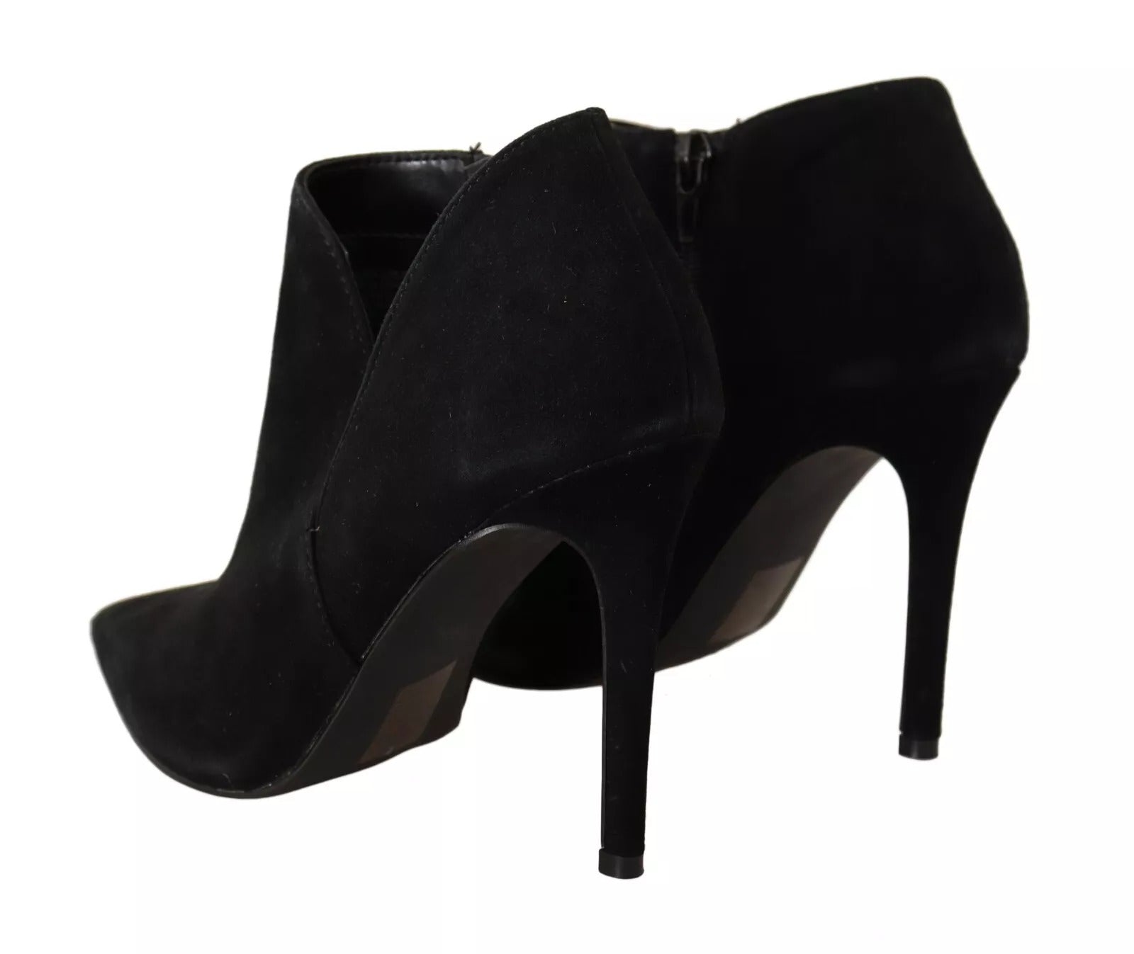 Steve Madden Black Suede Leather Stiletto Heels Boots Shoes by Steve Madden