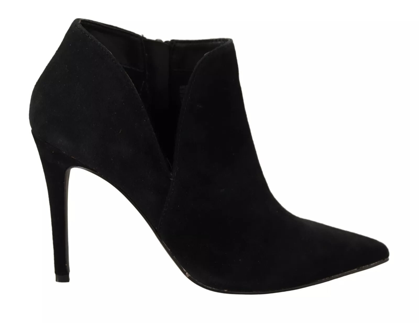 Steve Madden Black Suede Leather Stiletto Heels Boots Shoes by Steve Madden