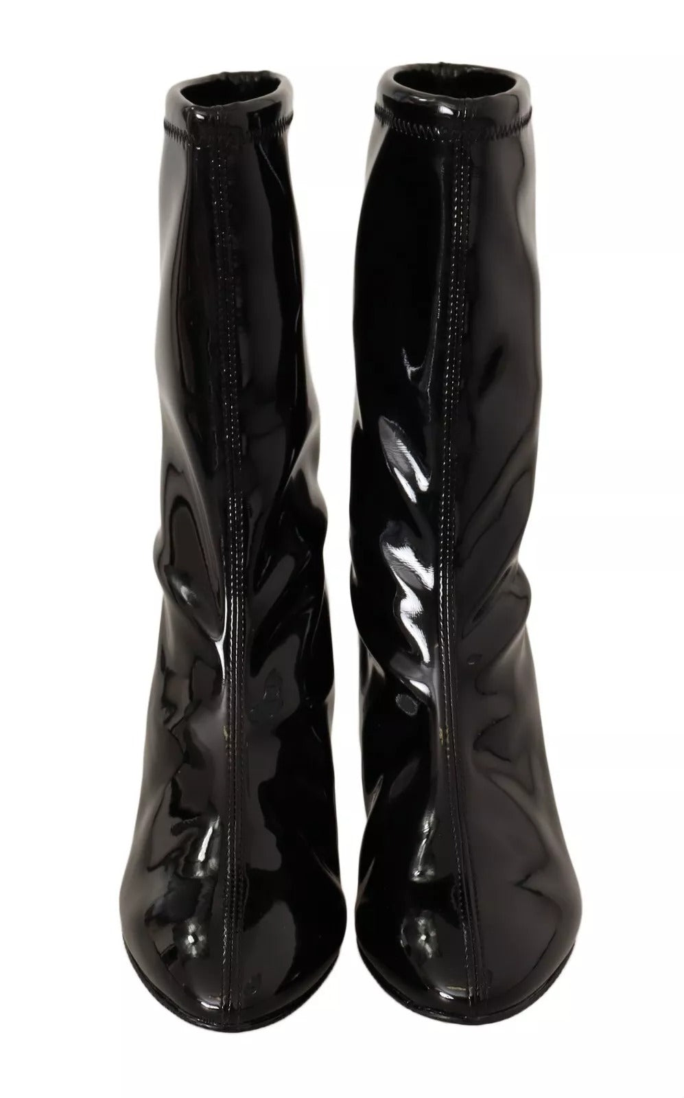 Stuart Weitzman Black Patent Leather High Heels Boots Shoes by Stuart Weitzman