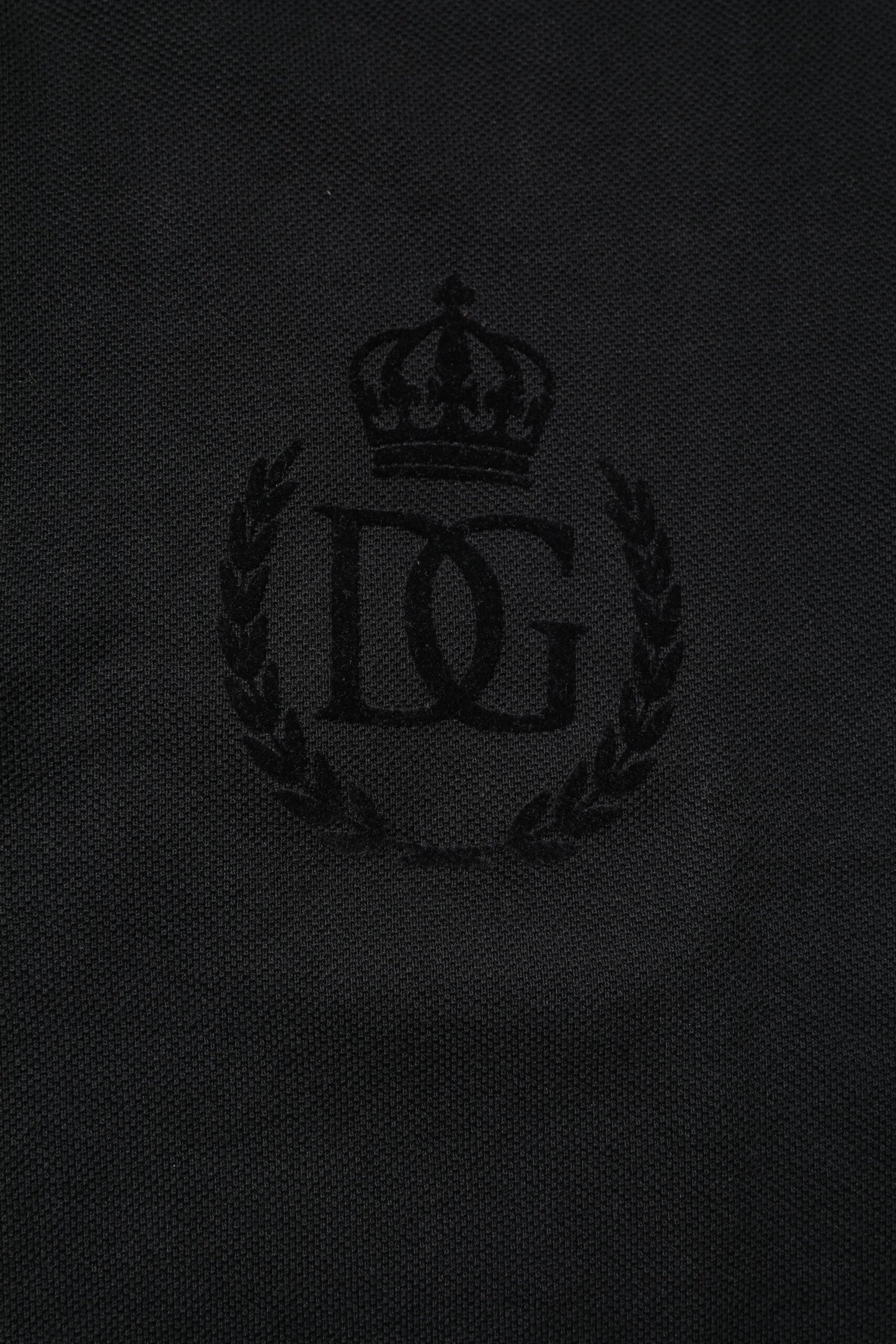 Dolce & Gabbana Polo Met Kraag 100 Procent Katoen Zwart