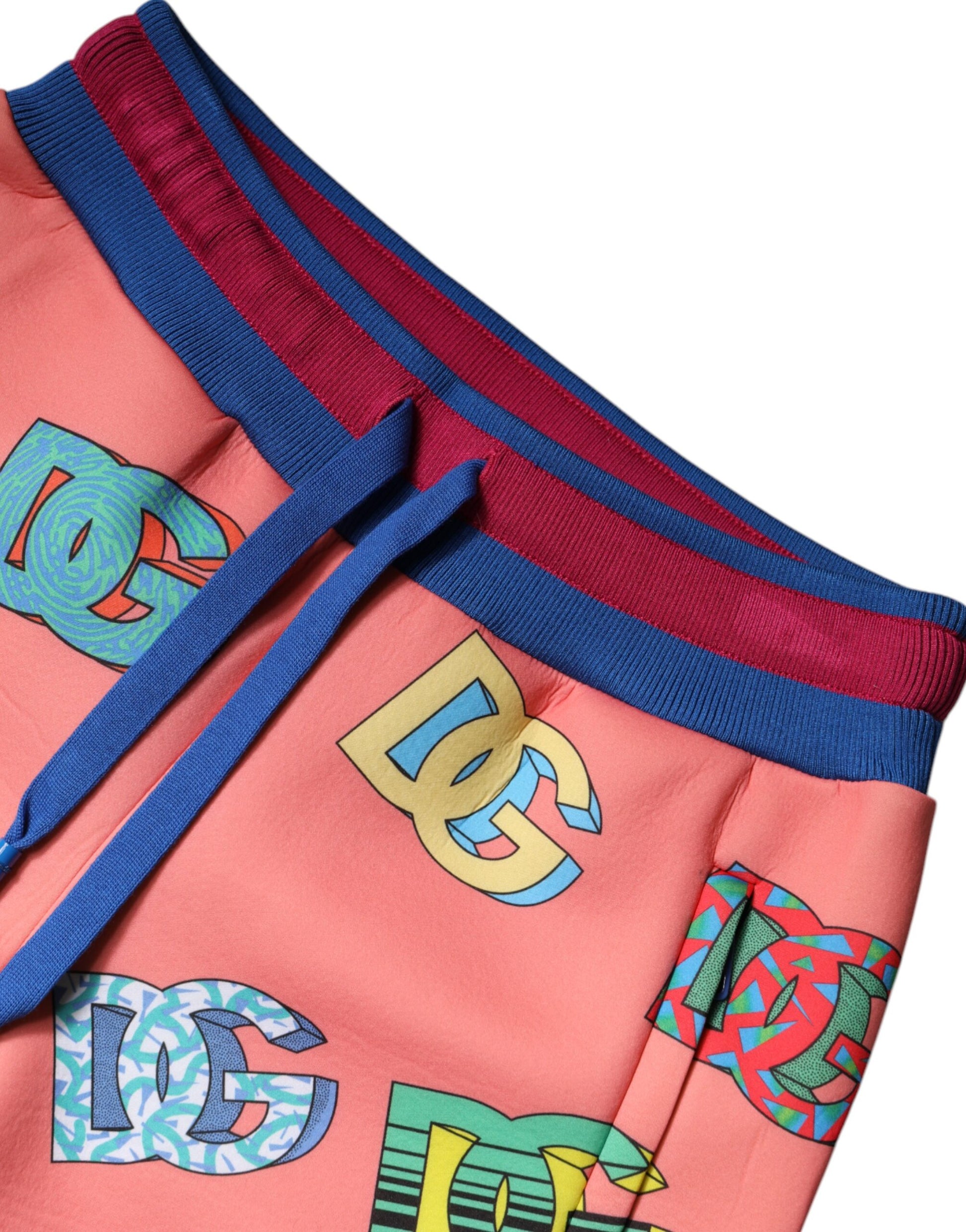 Dolce & Gabbana Pink Logo Monogram Jogger Sweatpants Pants by Dolce & Gabbana