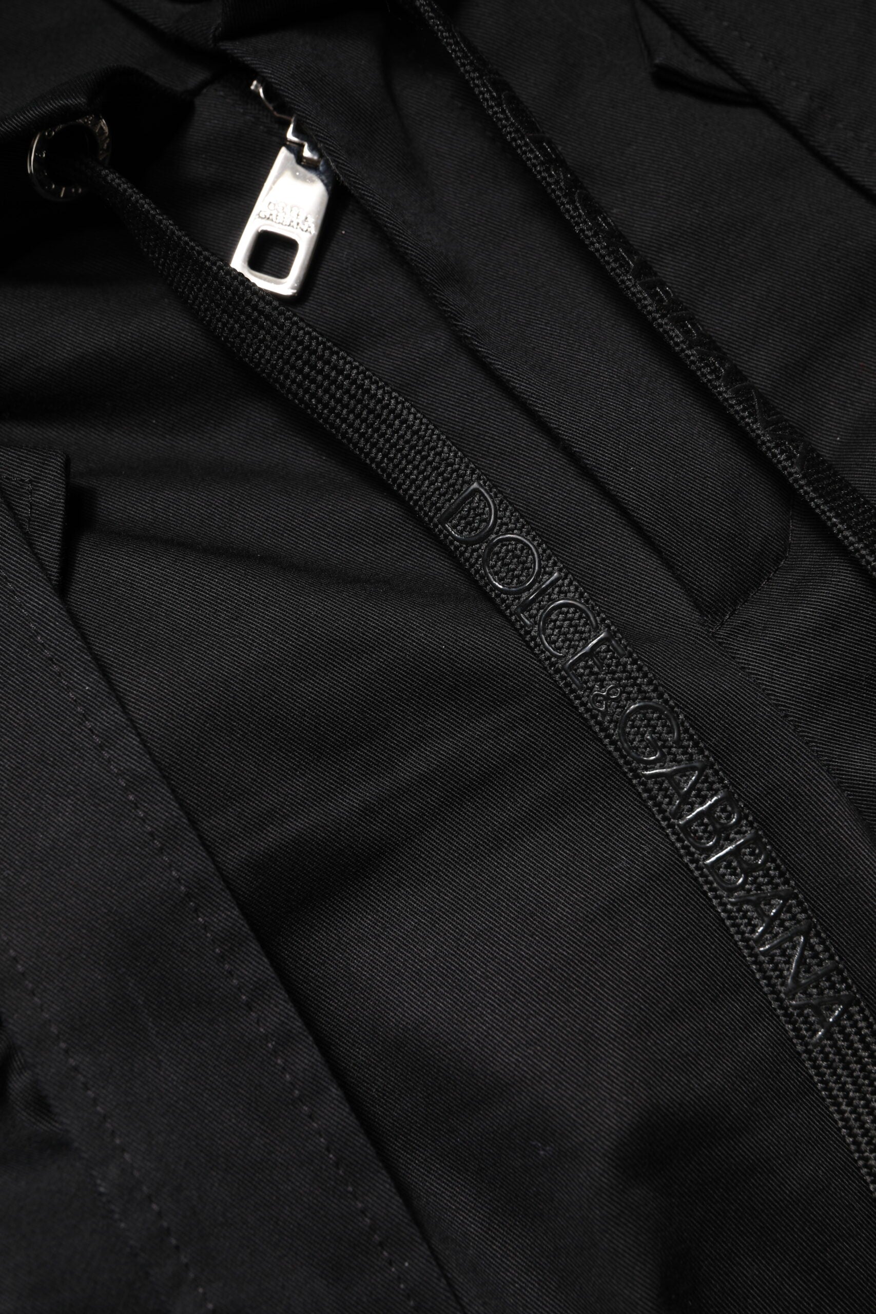 Dolce & Gabbana Black Cotton High Waist Cargo Pants by Dolce & Gabbana