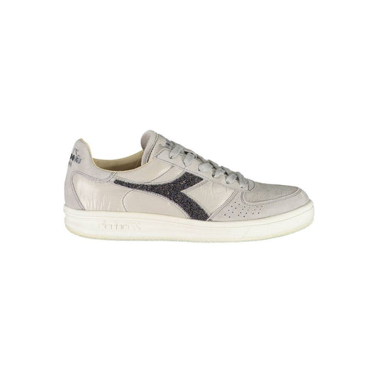 Baskets Diadora en cuir gris pour femmes