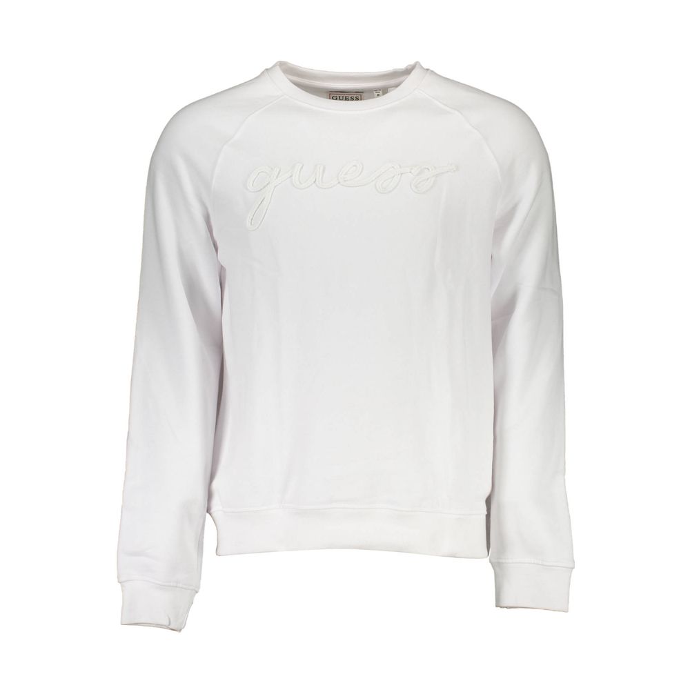 Sweat-shirt unisexe en coton blanc Guess Jeans
