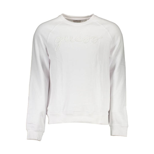 Sweat-shirt unisexe en coton blanc Guess Jeans