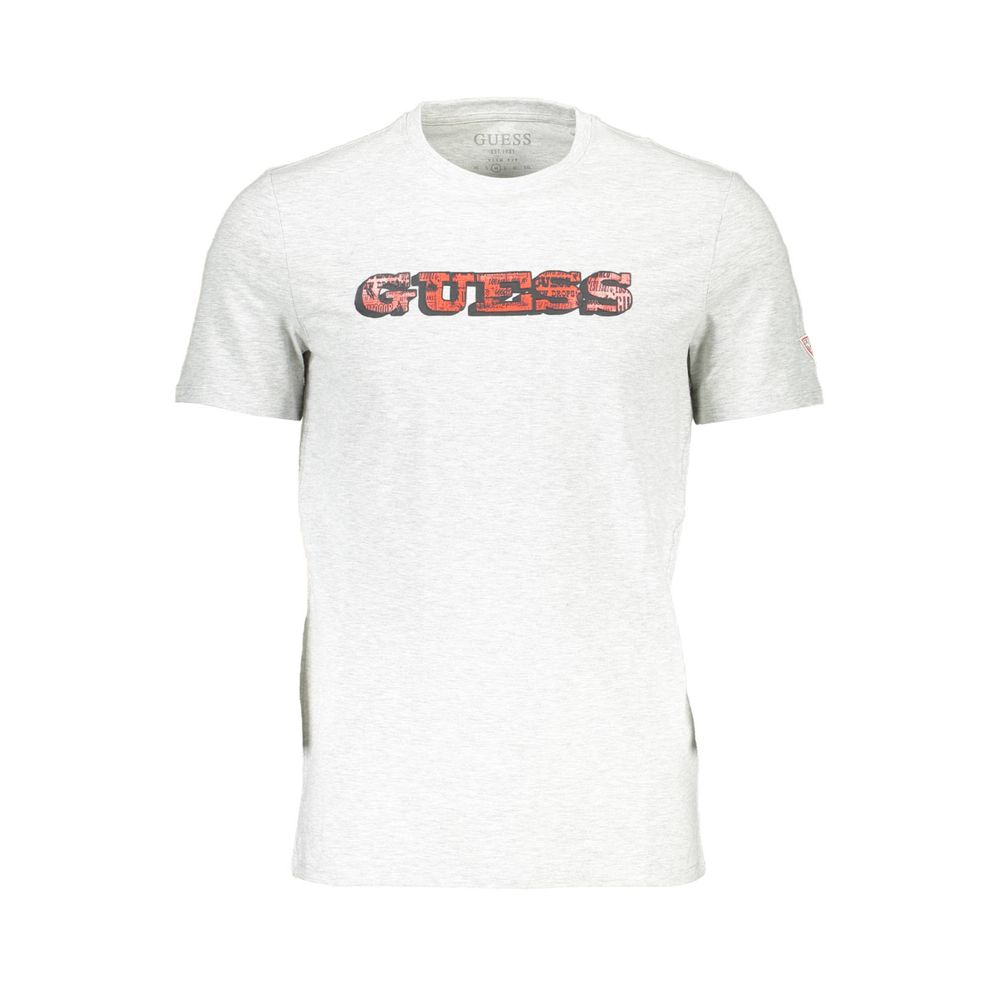 Guess Jeans Gray Cotton Men T-Shirt by Guess Jeans