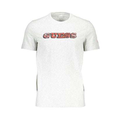Guess Jeans Gray Cotton Men T-Shirt by Guess Jeans
