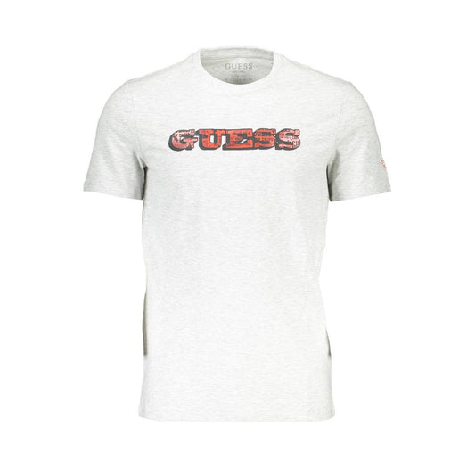 Guess Jeans Gray Cotton Men T-Shirt by Guess Jeans