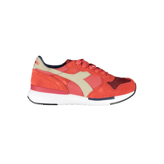 Baskets Diadora en cuir rouge pour femme