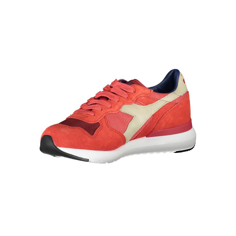 Baskets Diadora en cuir rouge pour femme