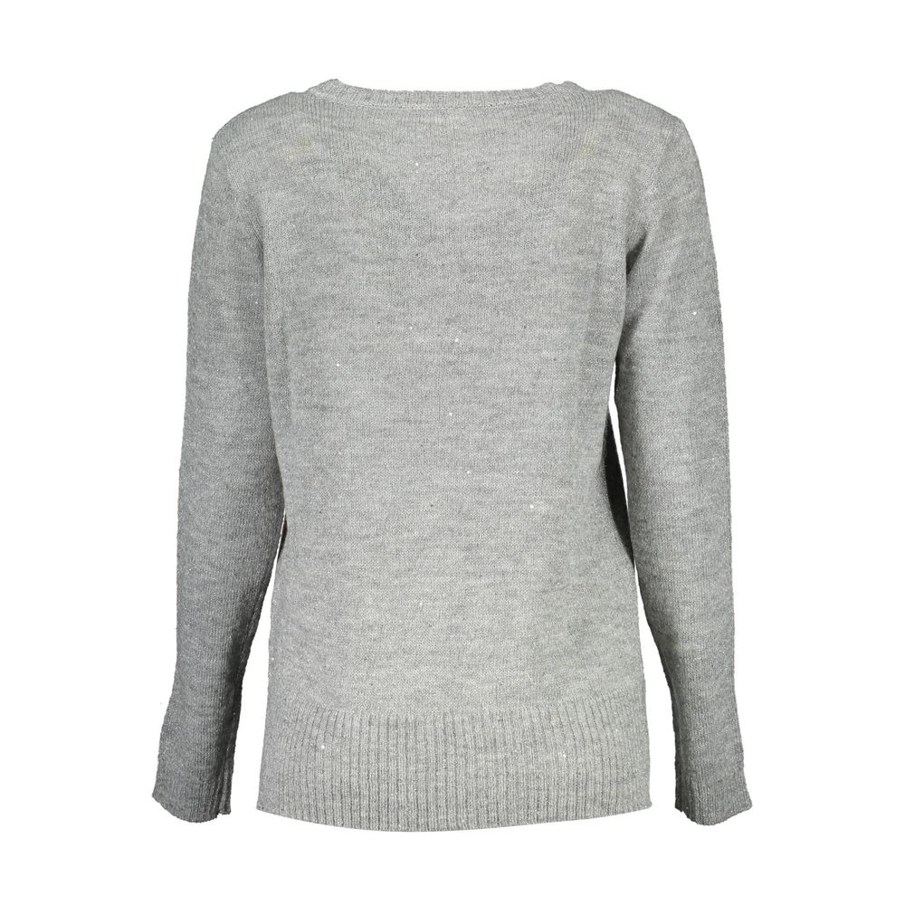 U.S. POLO ASSN. Silver Wool Women Sweater by U.S. POLO ASSN.