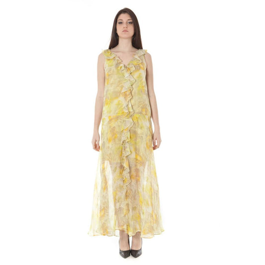 John Galliano Yellow Polyester Dress by John Galliano