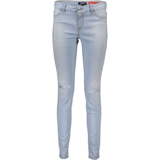 Just Cavalli Light Blue Cotton Women Jeans by Just Cavalli