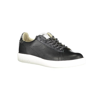 Baskets Diadora en cuir noir pour femme