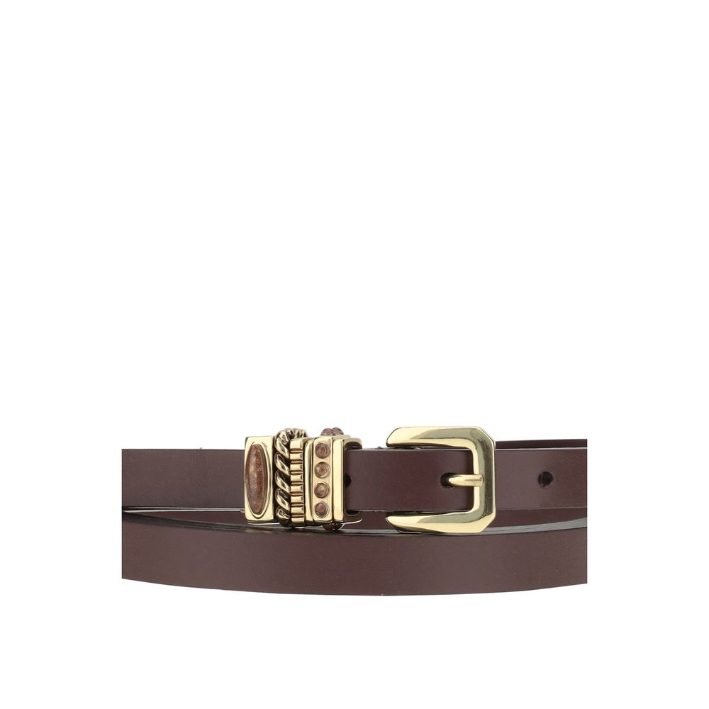 Ceinture double en cuir Etro