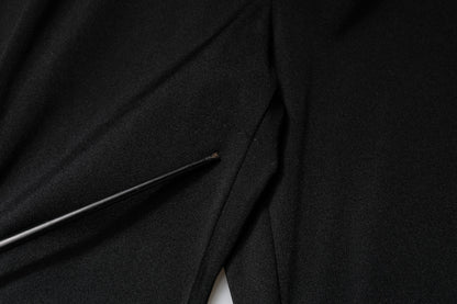 Dolce & Gabbana Black Nylon High Waist Slim Fit Pants by Dolce & Gabbana