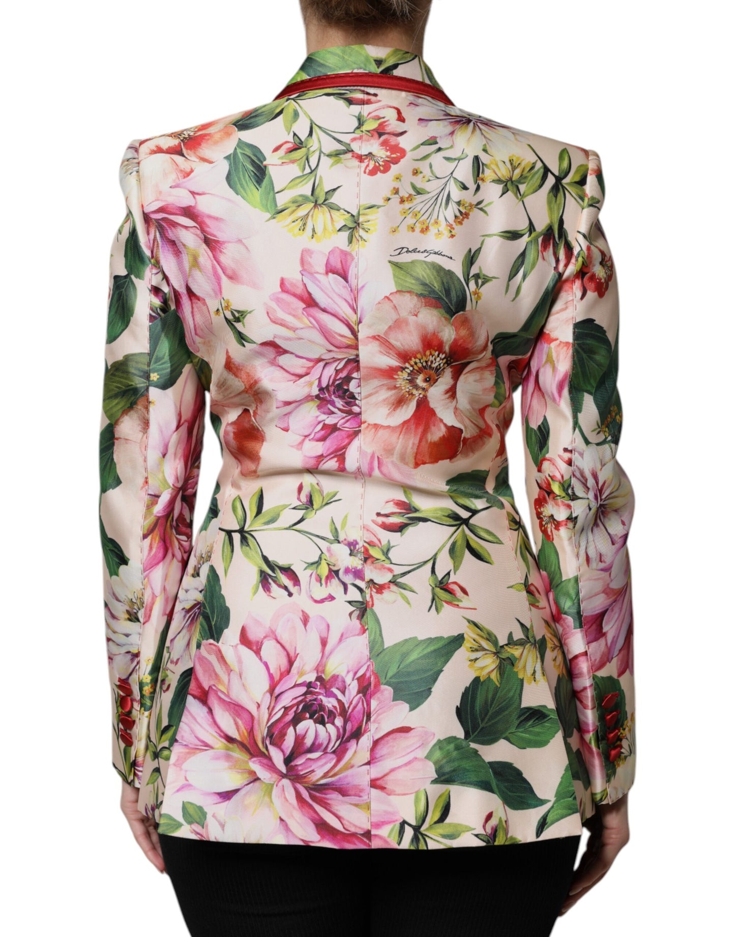 Dolce &amp; Gabbana Multicolor Floral Double Breasted Jacket