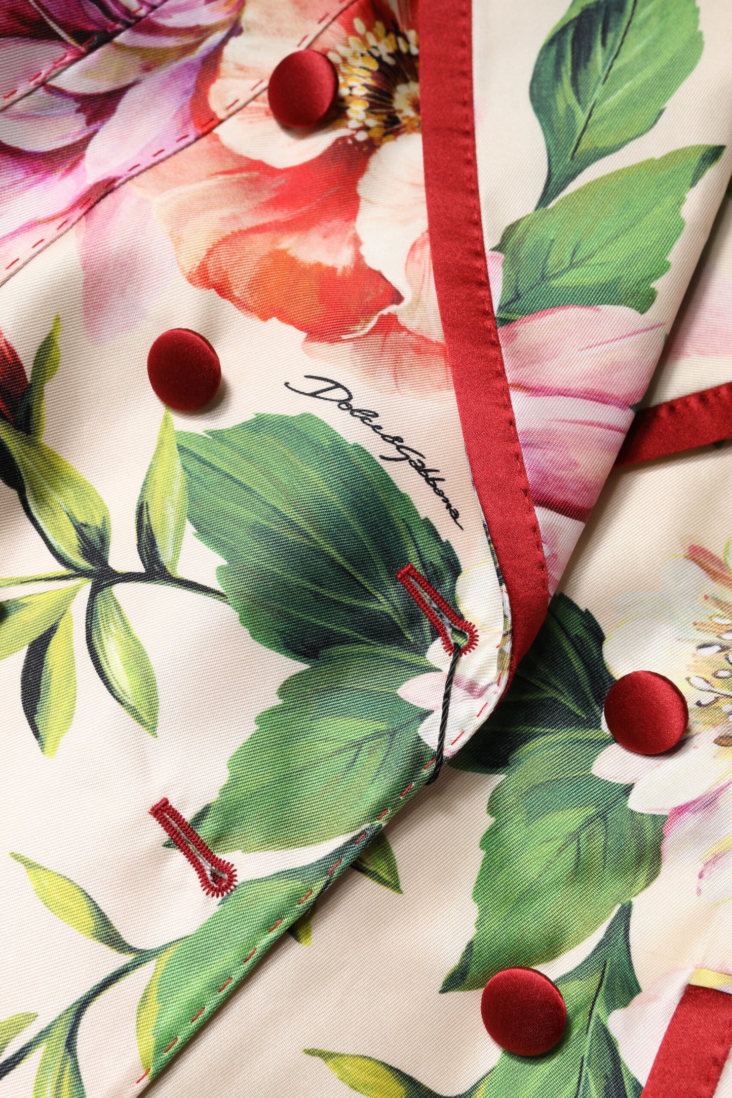 Dolce &amp; Gabbana Multicolor Floral Double Breasted Jacket
