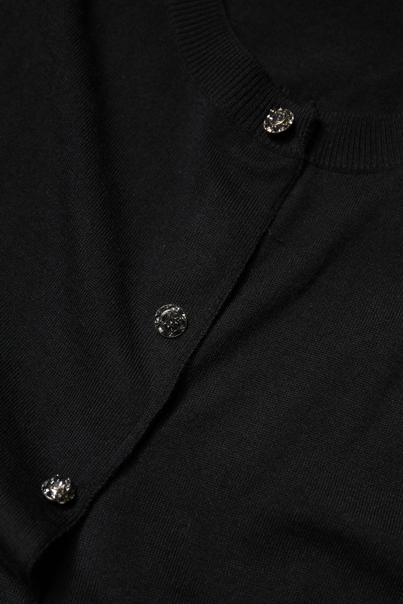 Dolce & Gabbana Black Button Down Short Sleeve Blouse Top by Dolce & Gabbana