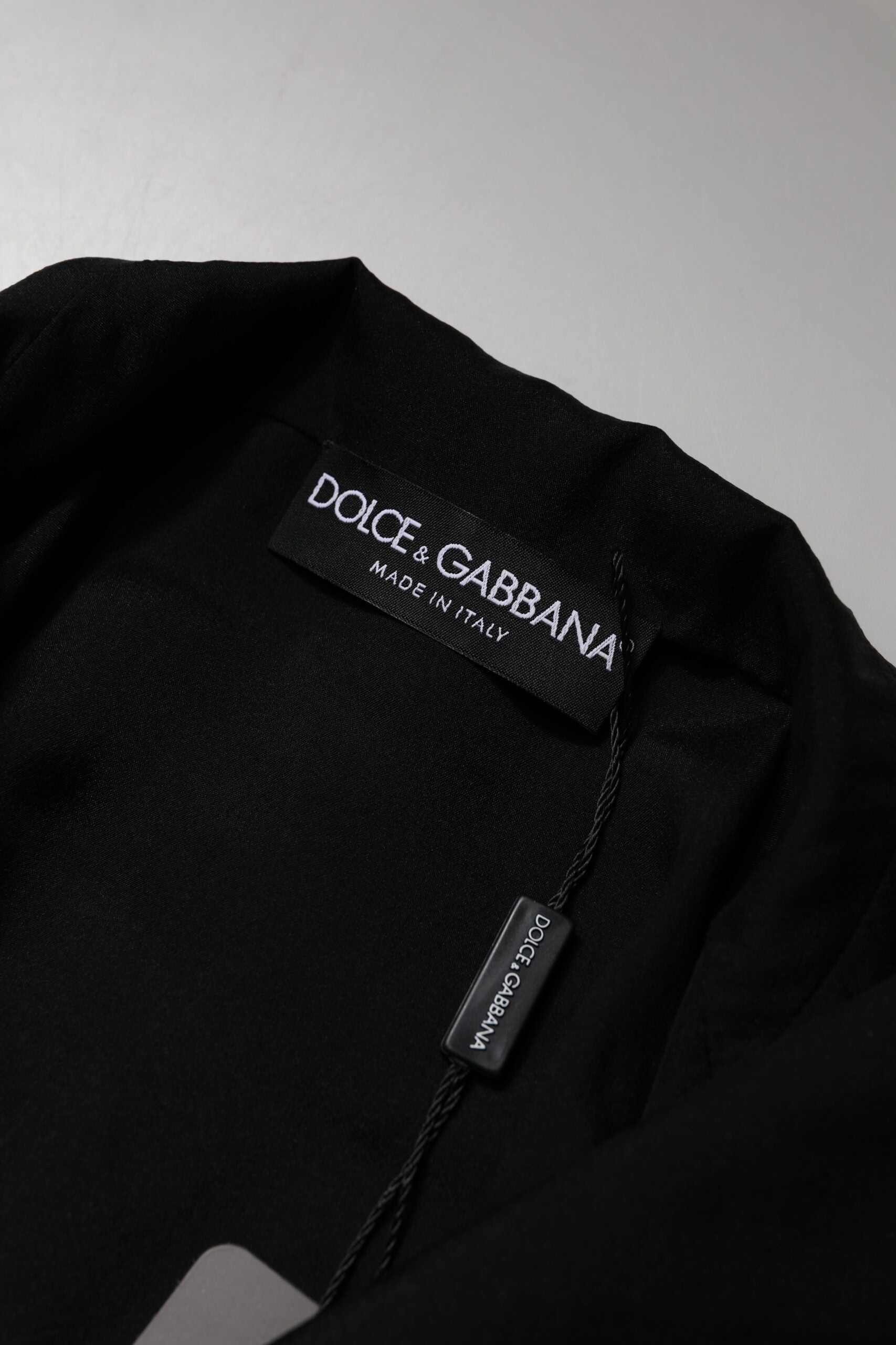 Dolce & Gabbana Black Silk Sheer Long Sleeves Blouse Top by Dolce & Gabbana