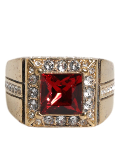 Bague Dolce &amp; Gabbana en argent sterling 925 doré avec cristaux