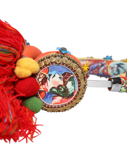 Casque audio Dolce &amp; Gabbana multicolore à pampilles et cristaux fantaisie