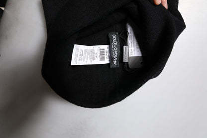Dolce & Gabbana Square Scarf 100% Cashmere - Black/20cm