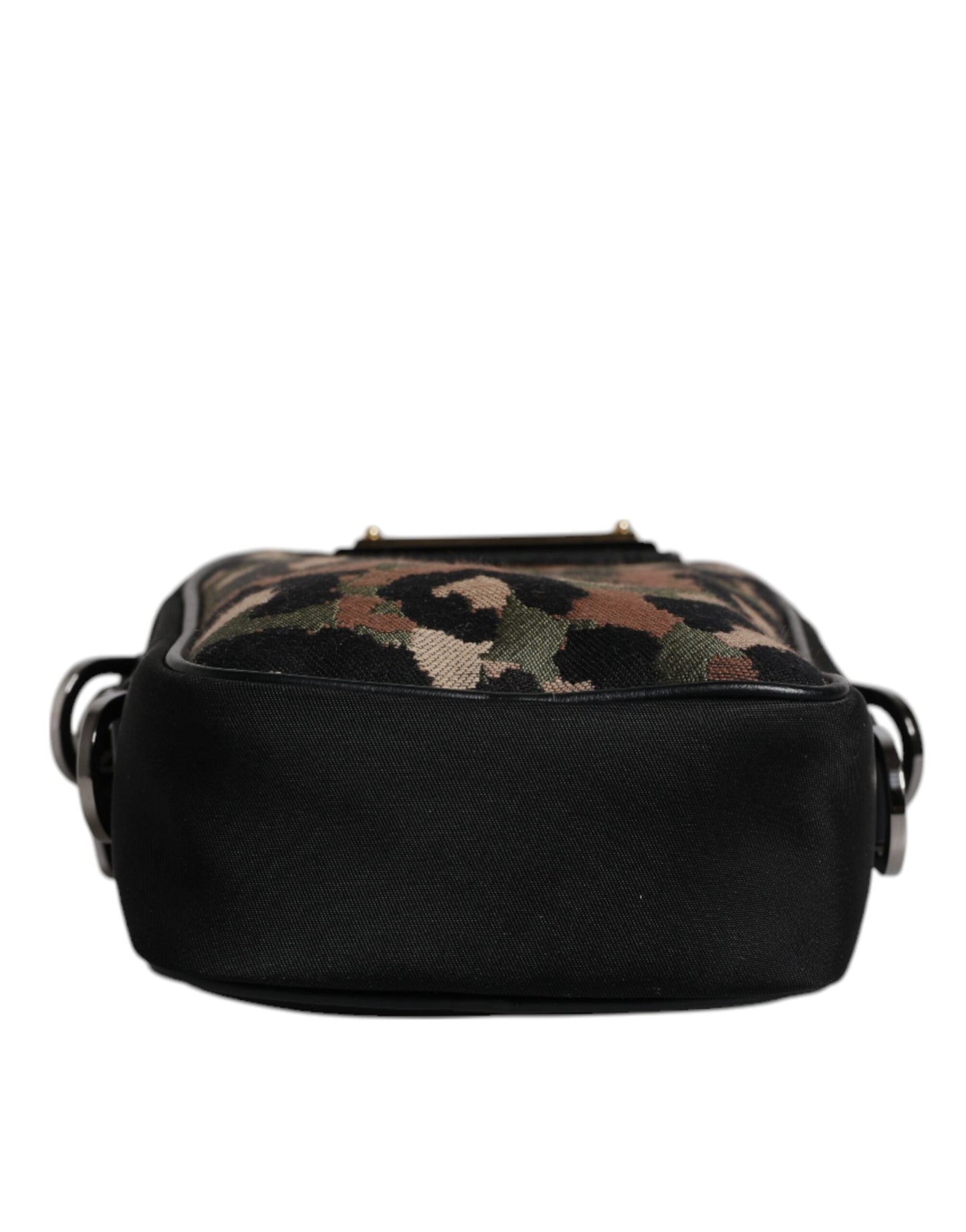Sac à bandoulière Dolce &amp; Gabbana en jacquard léopard multicolore avec logo et plaque