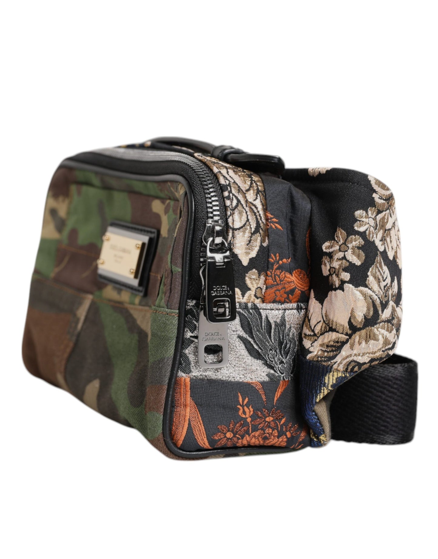 Sac banane Dolce &amp; Gabbana à motif patchwork camouflage multicolore et logo