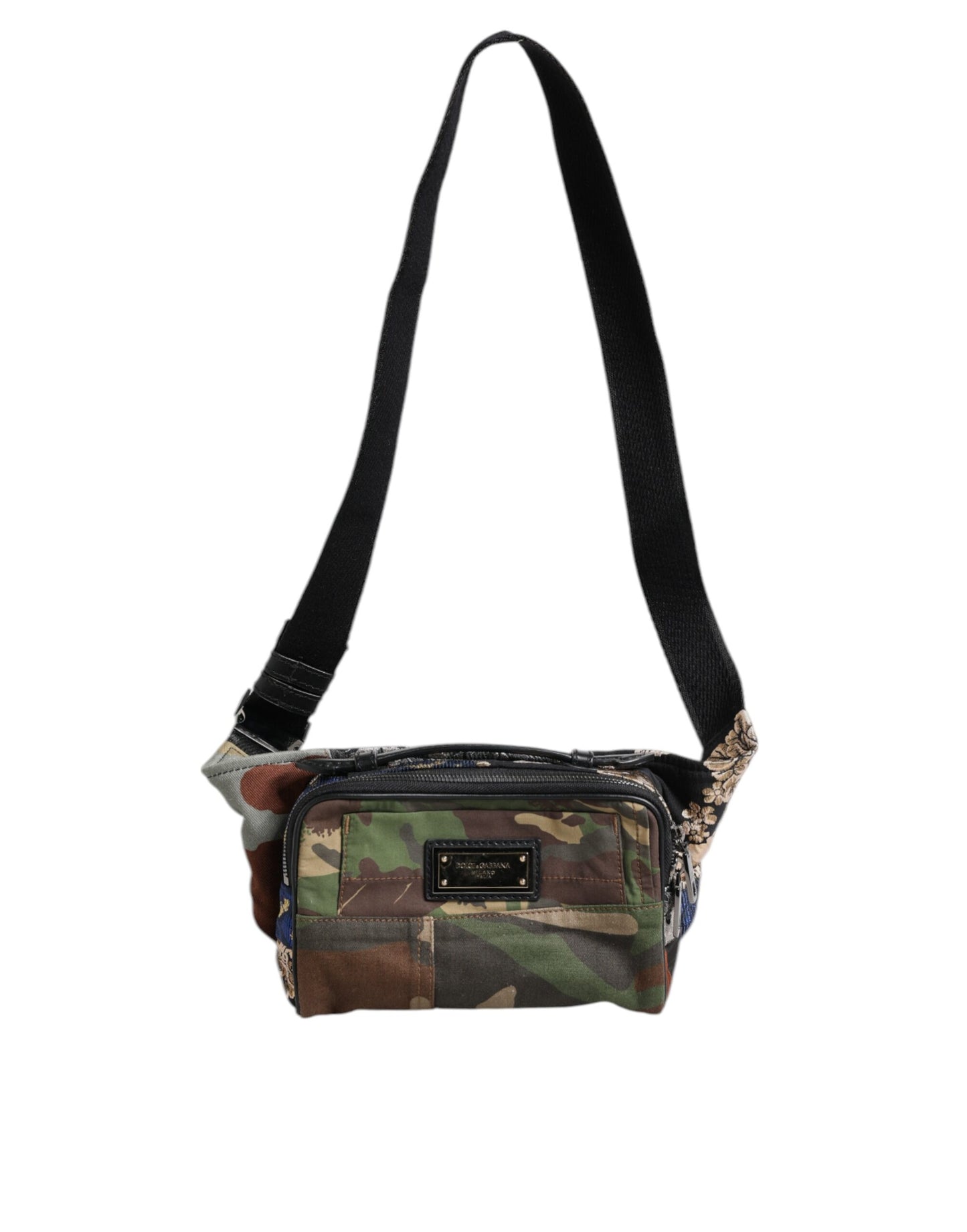Sac banane Dolce &amp; Gabbana à motif patchwork camouflage multicolore et logo