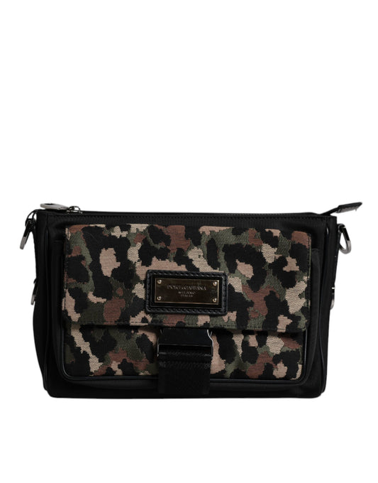 Sac bandoulière Dolce &amp; Gabbana en jacquard léopard multicolore
