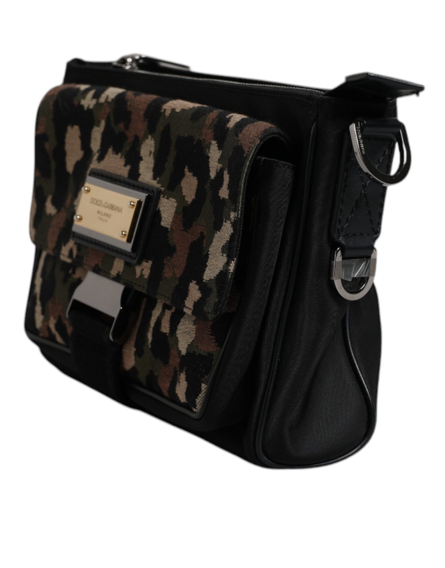 Sac bandoulière Dolce &amp; Gabbana en jacquard léopard multicolore