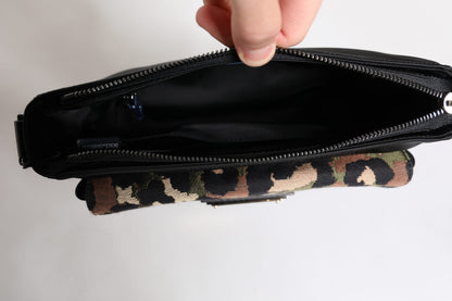 Sac bandoulière Dolce &amp; Gabbana en jacquard léopard multicolore