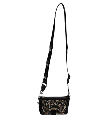 Sac bandoulière Dolce &amp; Gabbana en jacquard léopard multicolore