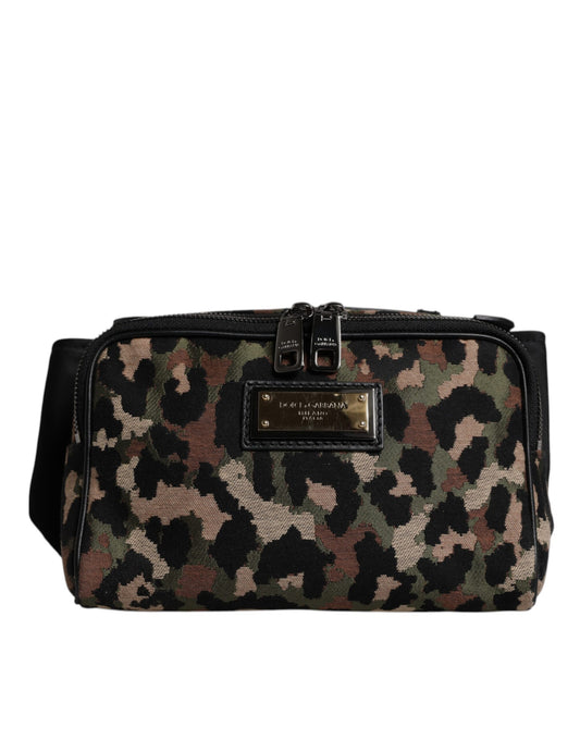 Sac banane Dolce &amp; Gabbana à ceinture et logo DG léopard multicolore