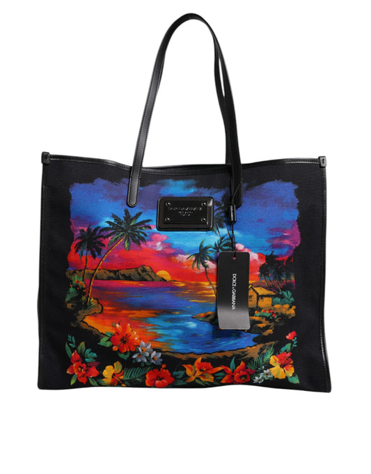 Sac cabas Dolce &amp; Gabbana à imprimé graphique multicolore et anse supérieure