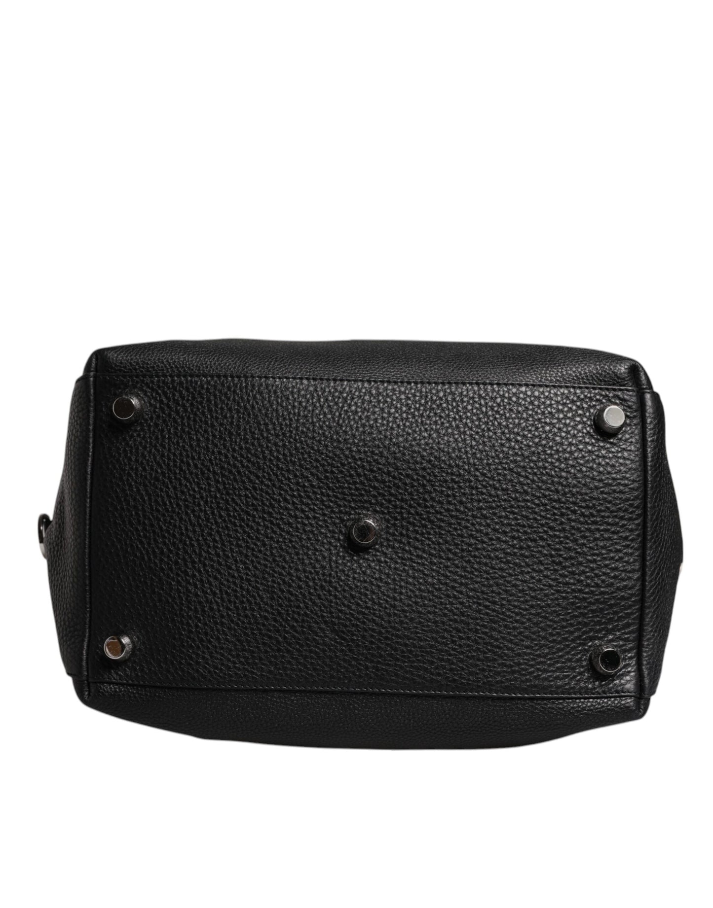 Sac de voyage à bandoulière en cuir de veau noir Dolce &amp; Gabbana